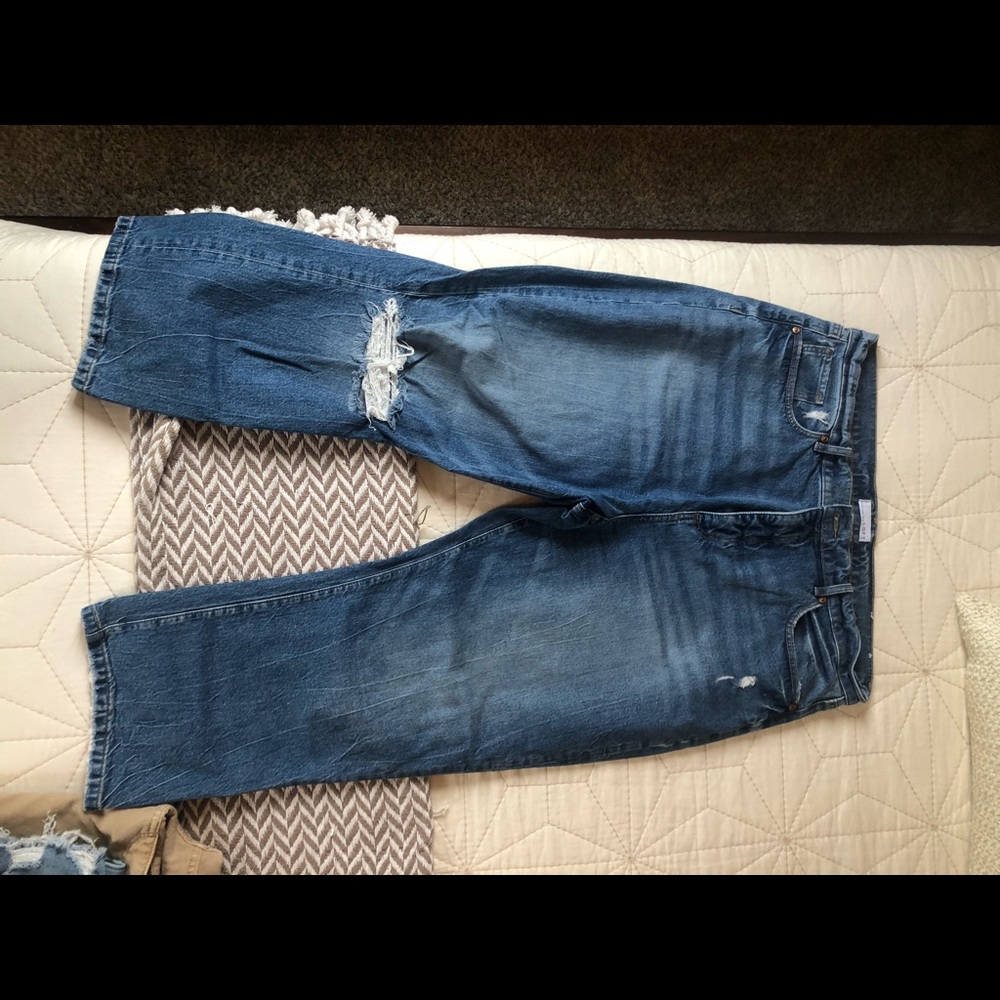 LOFT High Rise Straight Crop